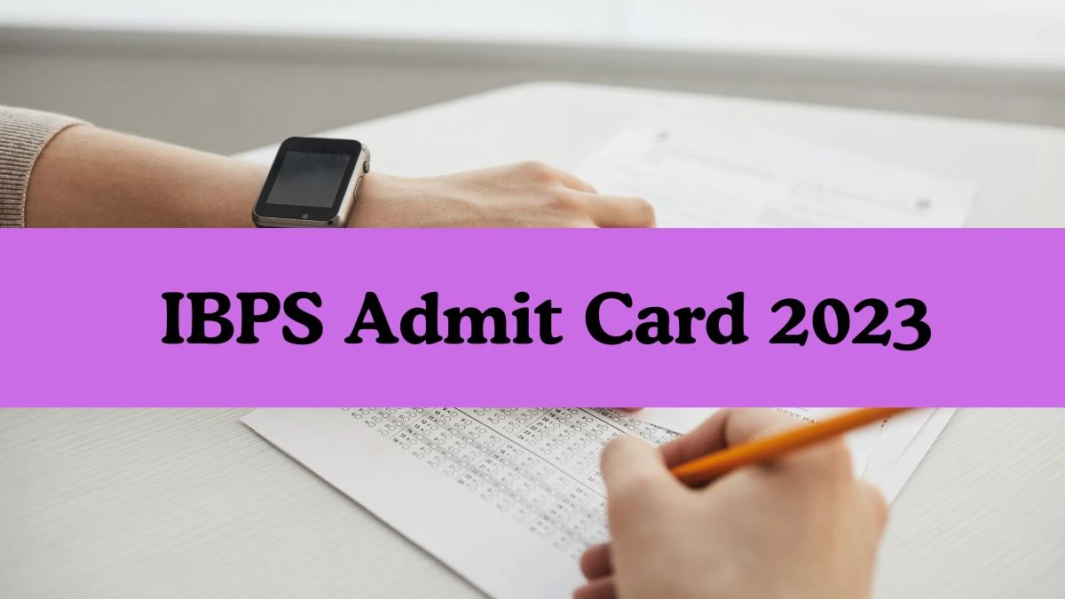 IBPS Admit Card 2023 Released For Junior Assistant Manager Check and Download Hall Ticket, Exam Date @ ibps.in