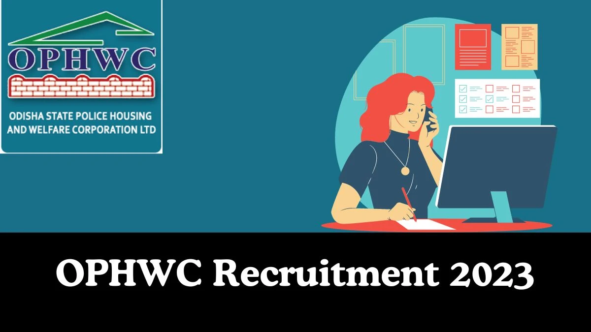 OPHWC Recruitment 2024 Online Apply for 13 Junior Assistant Job Vacancies Notifications - 27 Dec 2023