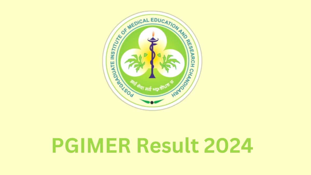 PGIMER Result 2024 Announced. Direct Link to Check PGIMER Project Research Scientist I Result 2024 pgimer.edu.in - 30 Jan 2024