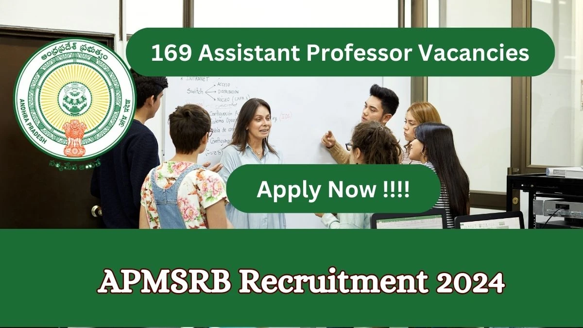 APMSRB Recruitment 2024 Notification for Assistant Professor Vacancy 169 posts at dme.ap.nic.in