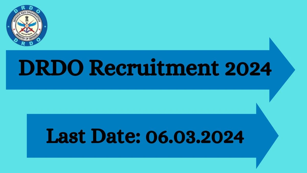 DRDO Recruitment 2024: Check Vacancies for Graduate Apprentices, Technician Apprentices, Trade Apprentices Job Notification