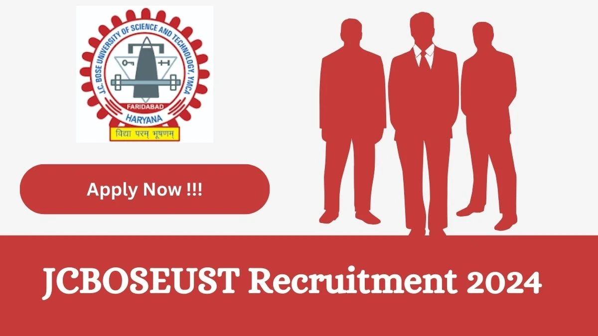 JCBOSEUST Recruitment 2024: Check Vacancies for Junior Research Fellow Job Notification, Apply Online