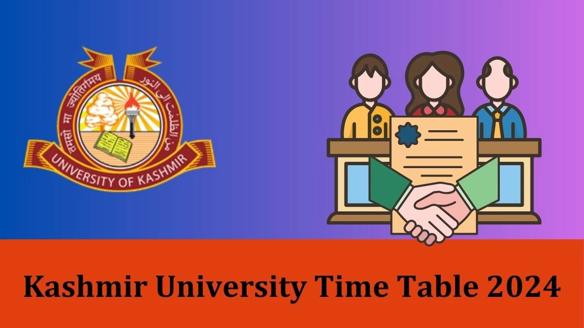 Kashmir University Time Table 2024 PDF OUT at kashmiruniversity.net for B.Pharma 3rd year Exam Date Sheet - 06 FEB 2024