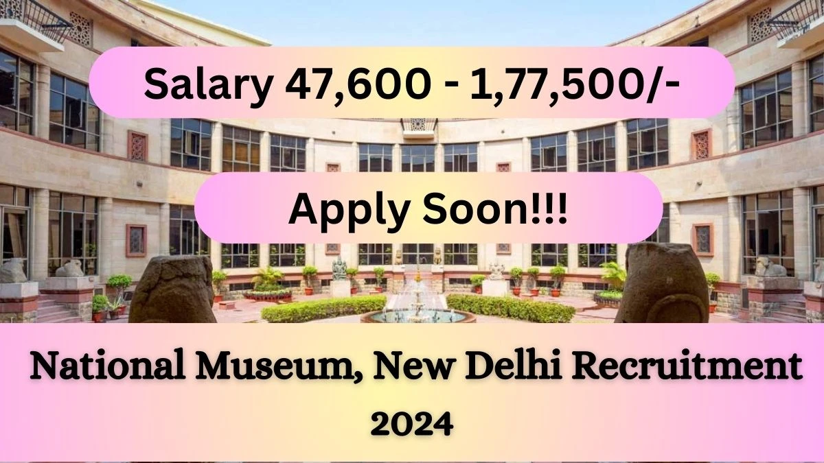 National Museum, New Delhi Recruitment 2024: Check Vacancies for Senior Private Secretary, Deputy Curator Job Notification, Apply Online