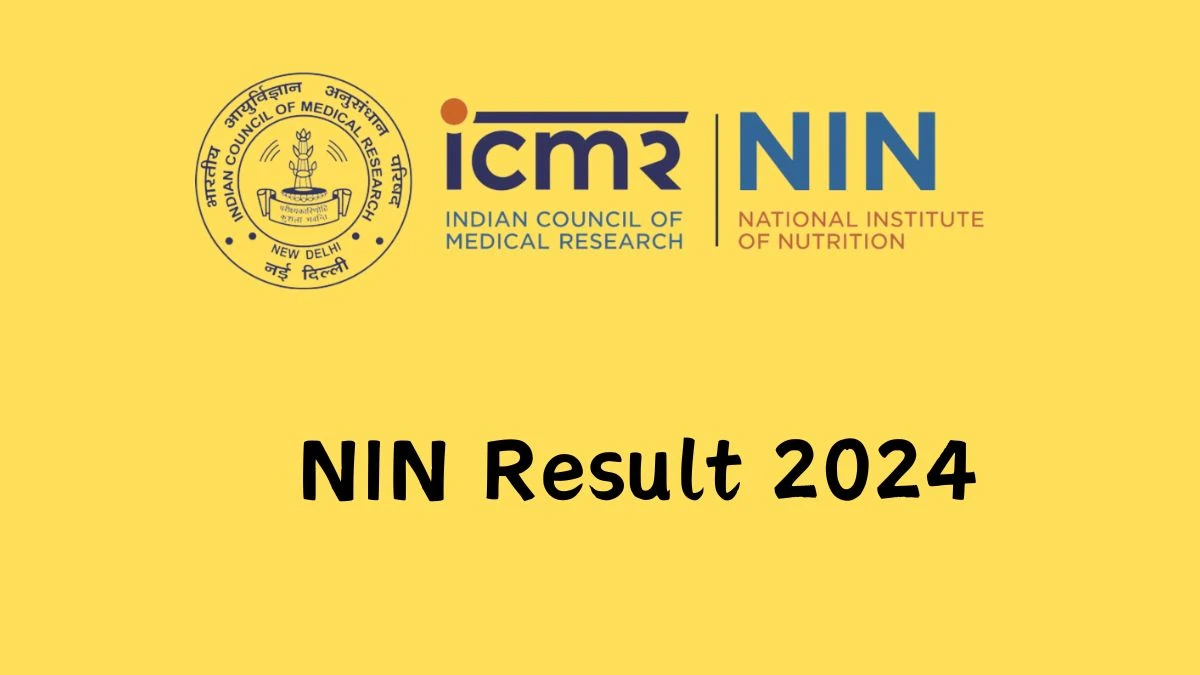 NIN Result 2024 Declared nin.res.in Technical Officer-B Check NIN Merit List Here - 21 Feb 2024