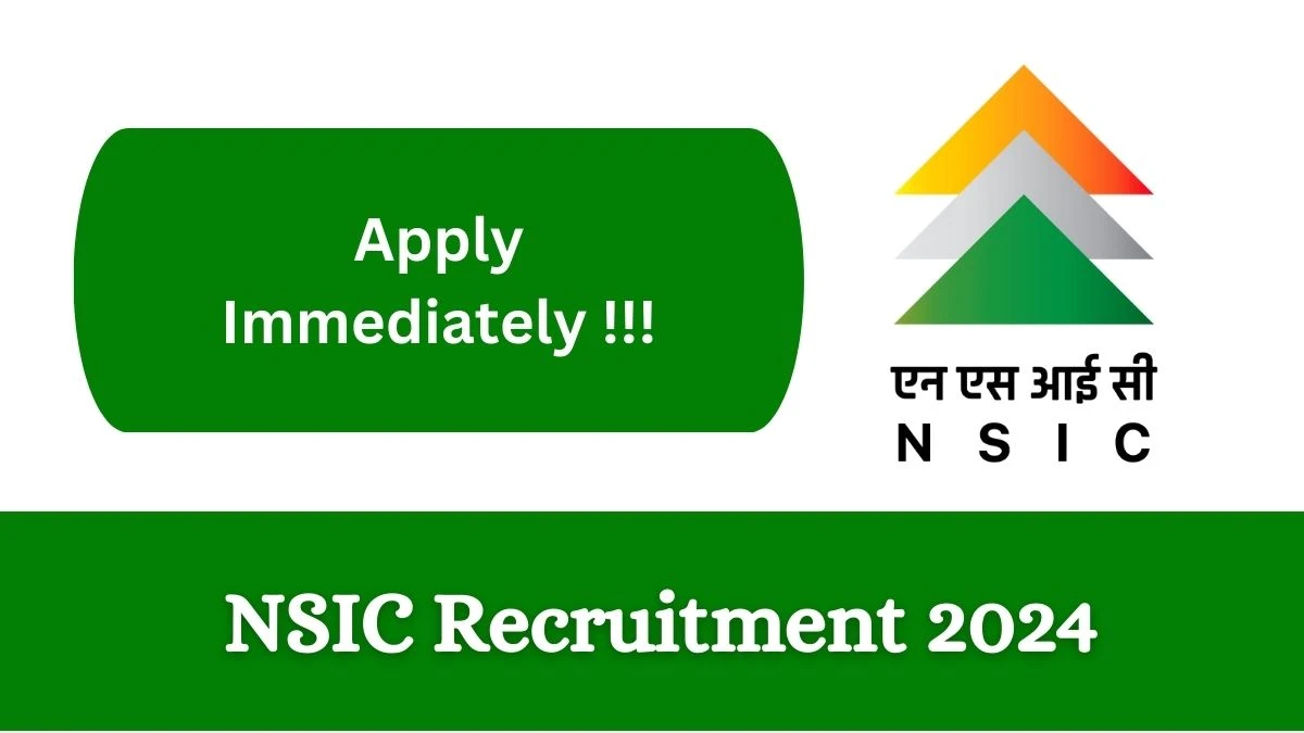 NSIC Recruitment 2024: Check Vacancies for Chief Compliance Officer Job Notification, Apply Online