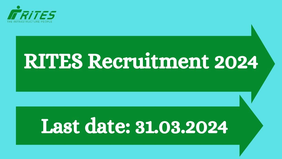 RITES Recruitment 2024: Check Vacancies for Senior Manager, Assistant Manager Job Notification, Apply Online