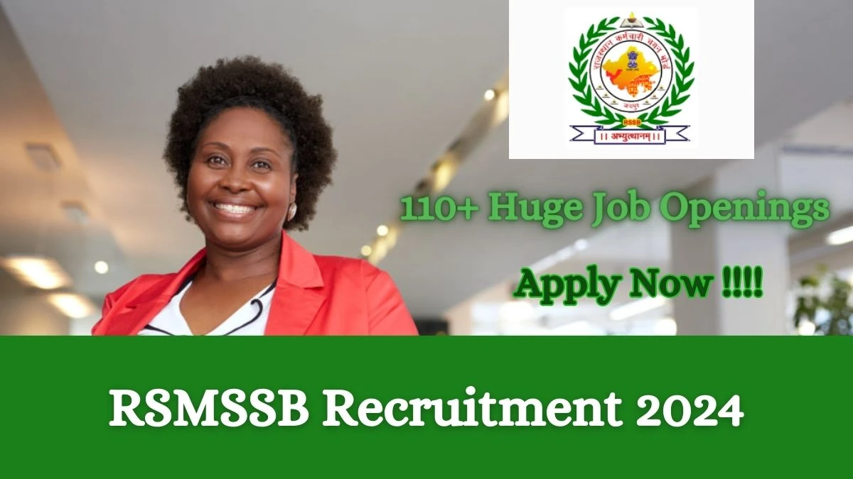 RSMSSB Recruitment 2024 Notification for Hostel Superintendent Vacancy 112 posts at jobs rsmssb.rajasthan.gov.in
