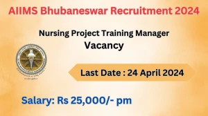 AIIMS Bhubaneswar Recruitment 2024 Notification fo...