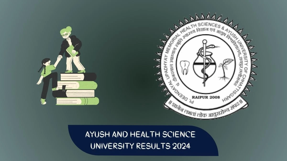 Ayush and Health Science University Results 2024 (OUT) Direct Link to Check Result of Ayurvedacharya (B.A.M.S.) Mark sheet at cghealthuniv - ​13 Mar 2024