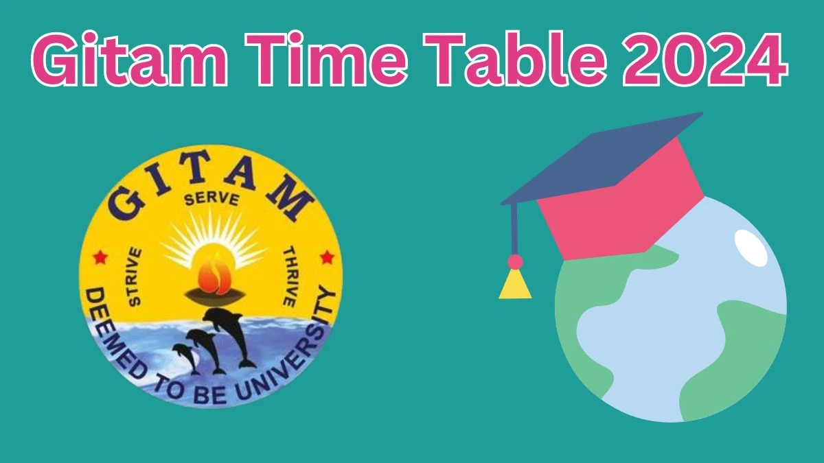 Gitam Time Table 2024 gu.gitam.edu Check To Download UG, PG Exam Dates, Admit Card Details Here - 18 Mar 2024