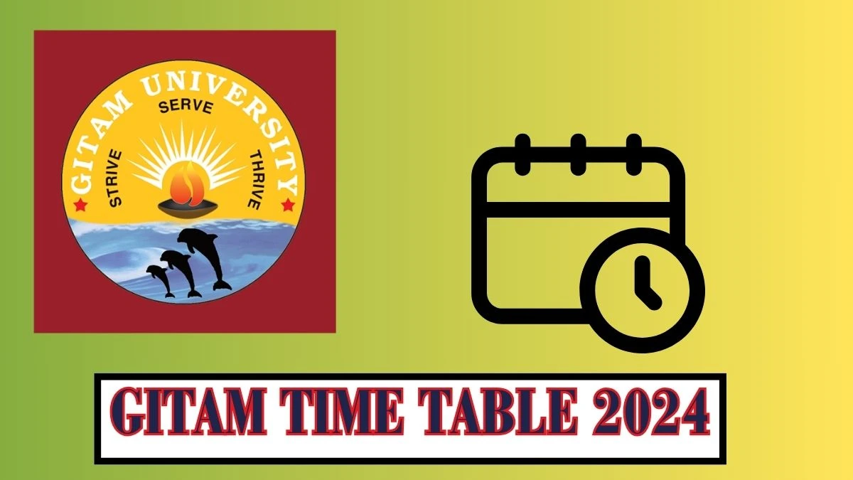 GITAM Time Table 2024 (OUT) Check Exam MBA (All Branches) IV & IMBA X Sem Reg at gitam.edu Here - 20 Mar 2024