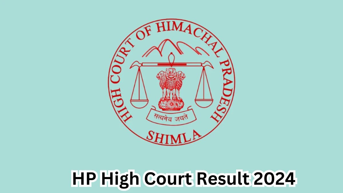 HP High Court Assistant Programmer Result 2024 Announced Download HP High Court Result at hphighcourt.nic.in - 19 March 2024