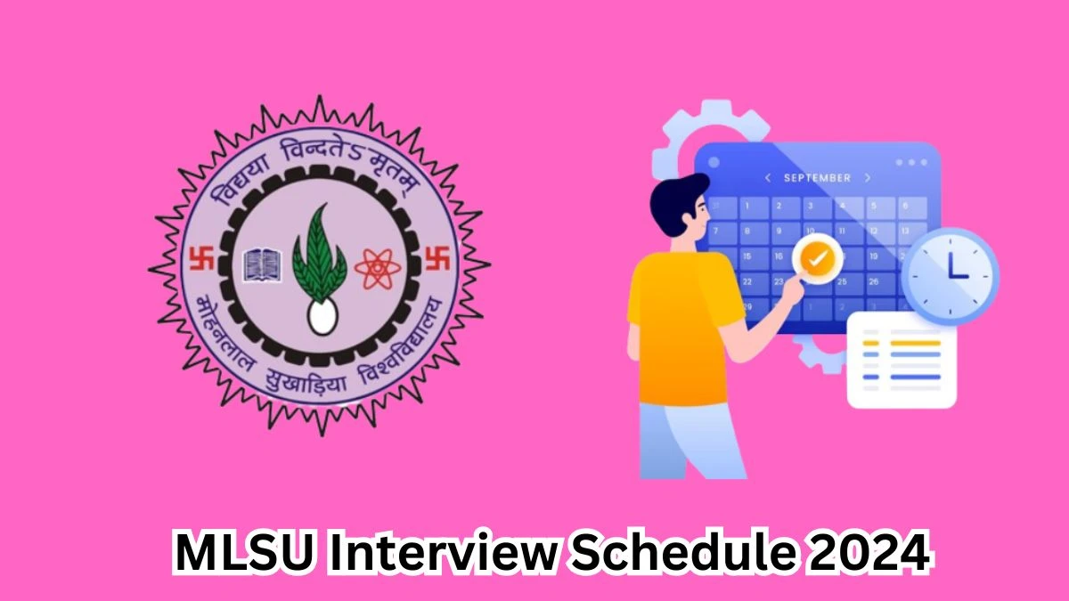 MLSU Interview Schedule 2024 (out) Check 19-03-2024 for Insectary Attendant Posts at mlsu.ac.in - 15 March 2024