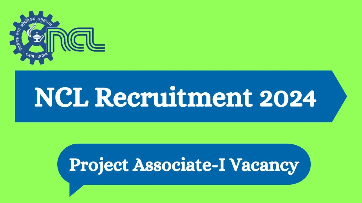 NCL Recruitment 2024: Check Vacancies for Project Associate-I Job Notification, Apply Online
