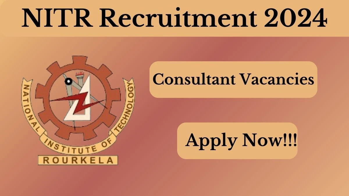 NITR recruitment 2024  Walk-In Interviews for Consultant on 27.03.2024