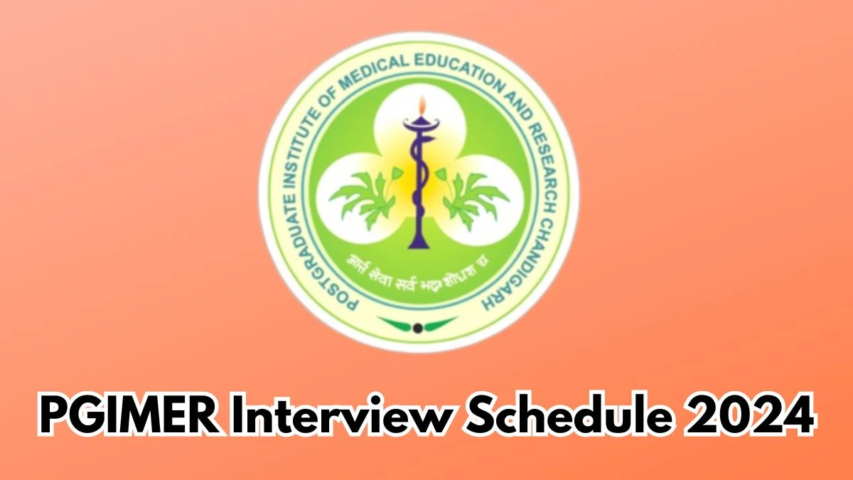 PGIMER Interview Schedule 2024 (out) Check 19th March 2024 for Senior Resident Posts at pgimer.edu.in - 08 March 2024