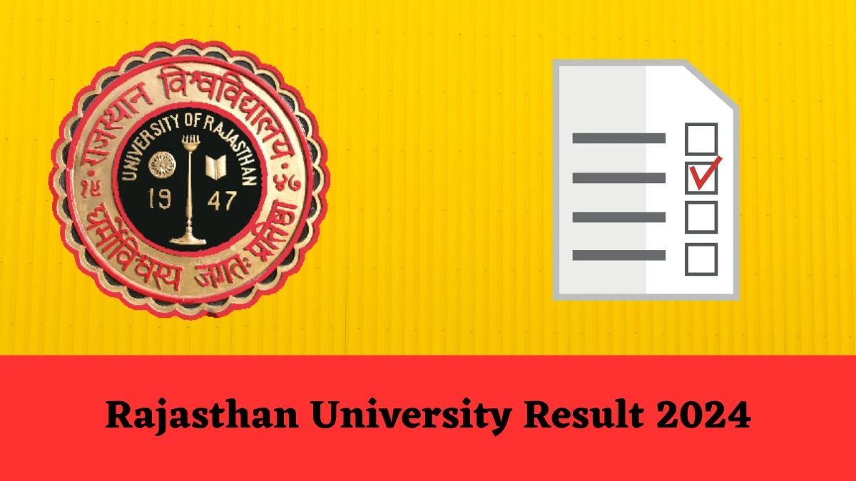 Rajasthan University Result 2024 (OUT) Direct Link to Check Result for M.A. (Hindi) I Sem Mark sheet Details at uniraj.ac.in - 08 Mar 2024