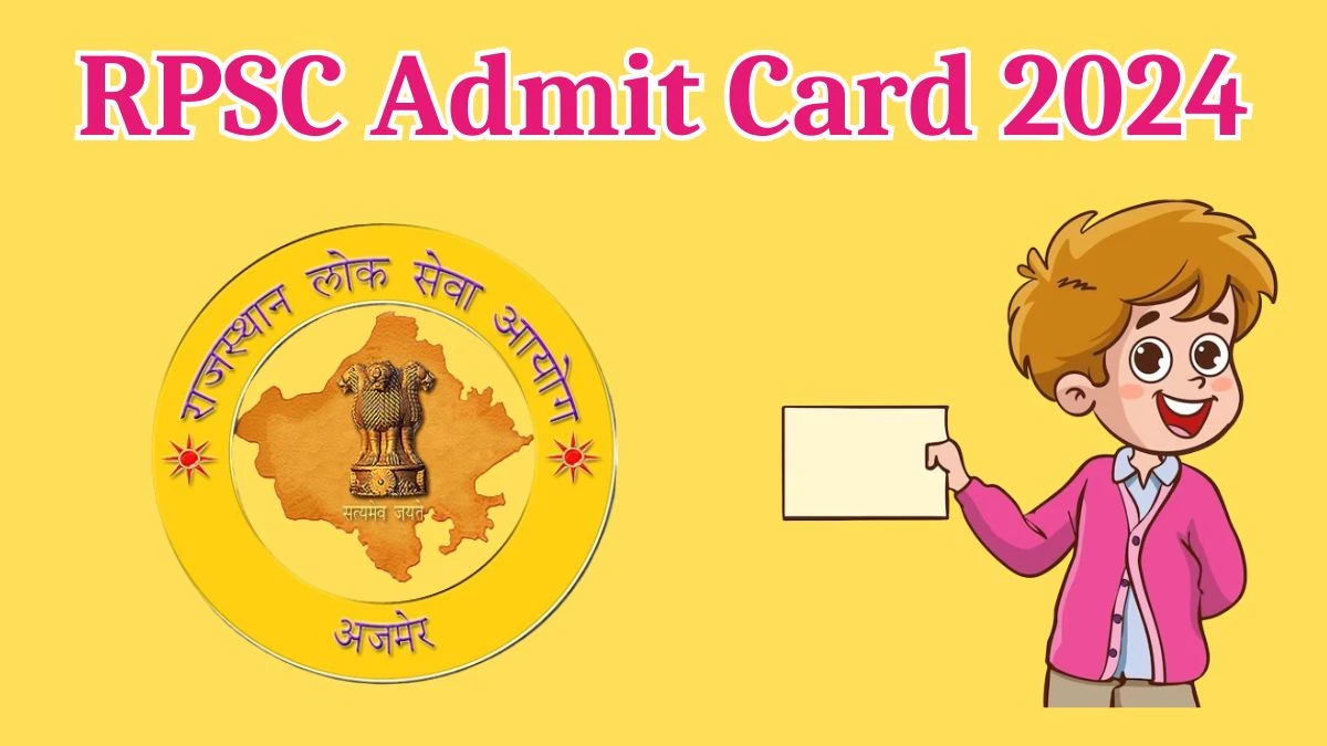 RPSC Admit Card 2024 For PTI & Librarian released Check and Download Hall Ticket, Exam Date @ rpsc.rajasthan.gov.in - 28 March 2024