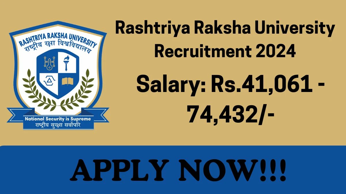 RRU Teaching Cum Research Officer, Assistant Drill Instructor Recruitment 2024 - Monthly Salary Up to 74,432