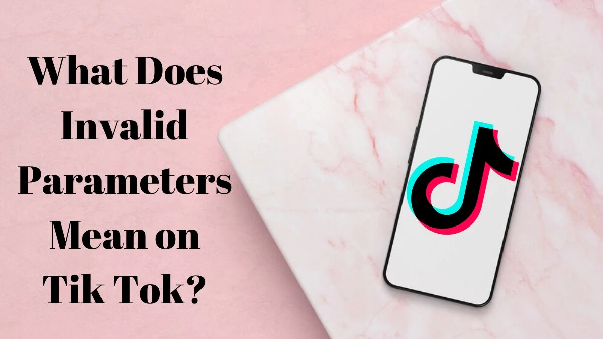 What Does Invalid Parameters Mean on Tik Tok? How to Fix Invalid Parameters Error on Tik Tok?