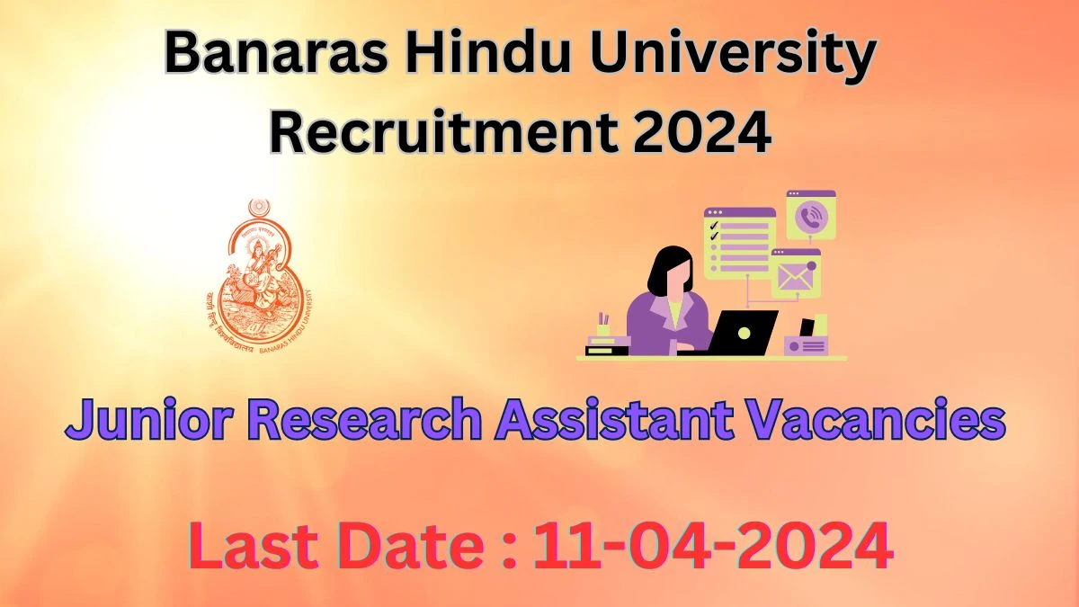 Banaras Hindu University Recruitment 2024: Check Vacancies for Junior Research Assistant Job Notification,