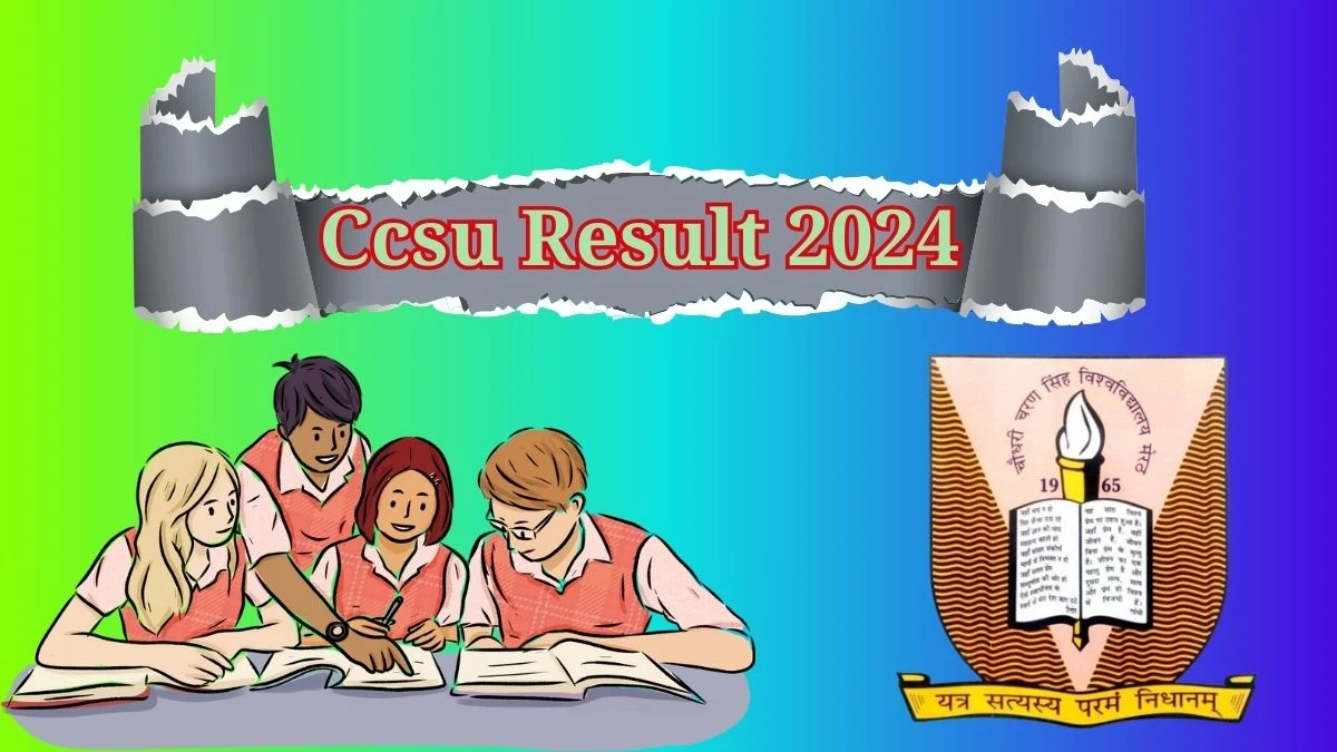 Ccsu Result 2024 (OUT) ccsuniversity.ac.in Check M.A Economics 1st Sem Exam Result Details Here
