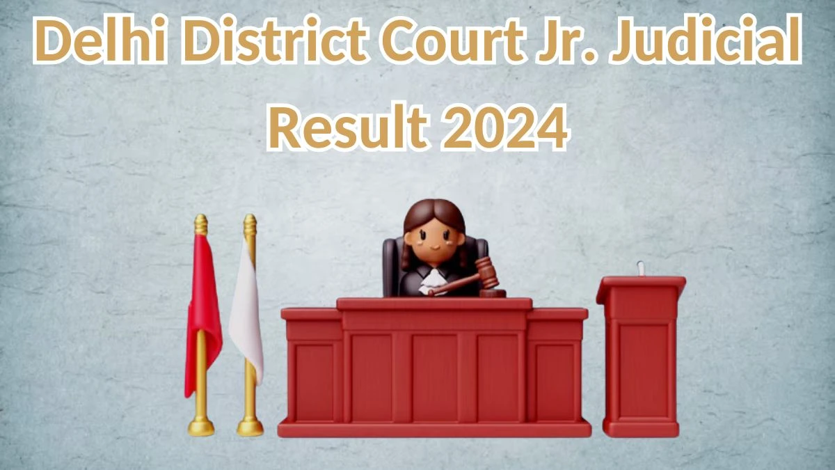 Delhi District Court Jr. Judicial Result 2024 To Be Released at delhidistrictcourts.nic.in Download the Result for the Assistant - 05 April 2024