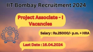 IIT Bombay Recruitment 2024 Notification for Proje...