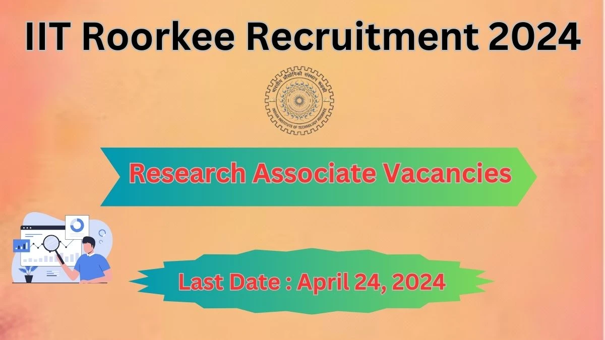IIT Roorkee Recruitment 2024 Notification for Research Associate Vacancy 02 posts at iitr.ac.in