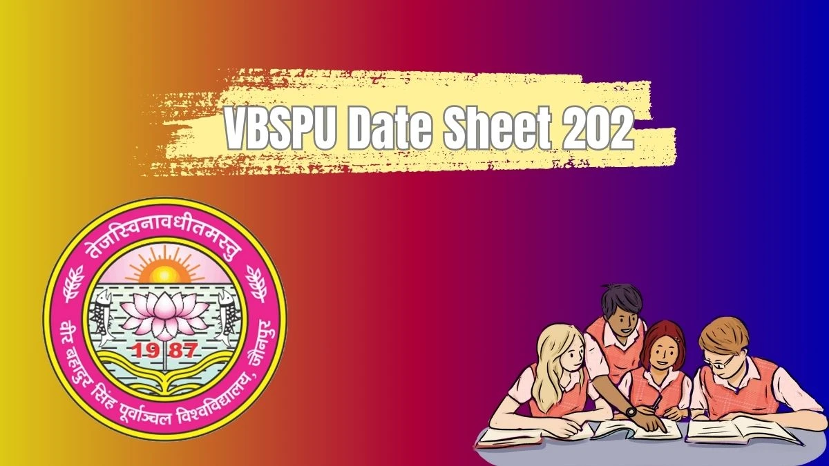 VBSPU Time Table 2024 (Out) Check Exam Date Sheet of PG MA/MSc/MCom - 2nd Sem Exam at vbspu.ac.in, Here - 01 Apr 2024