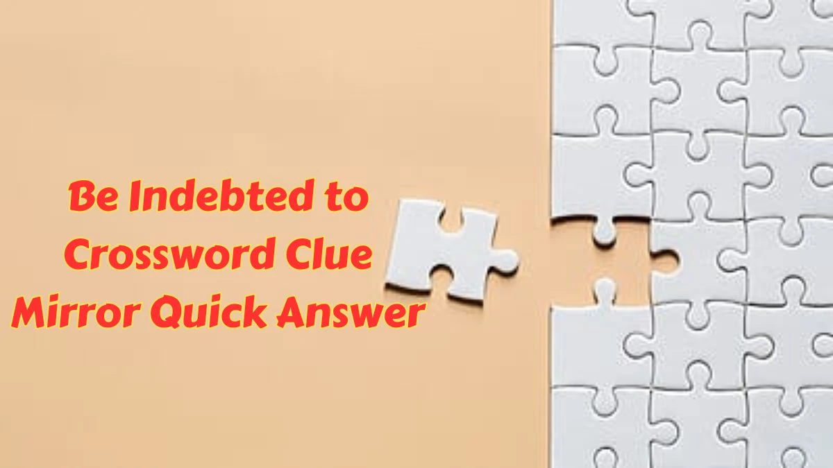Be Indebted to Crossword Clue Mirror Quick Answer
