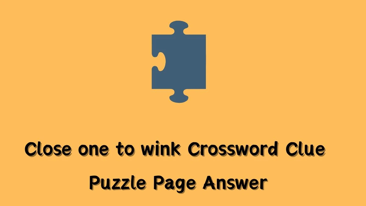 Close one to wink Puzzle Page