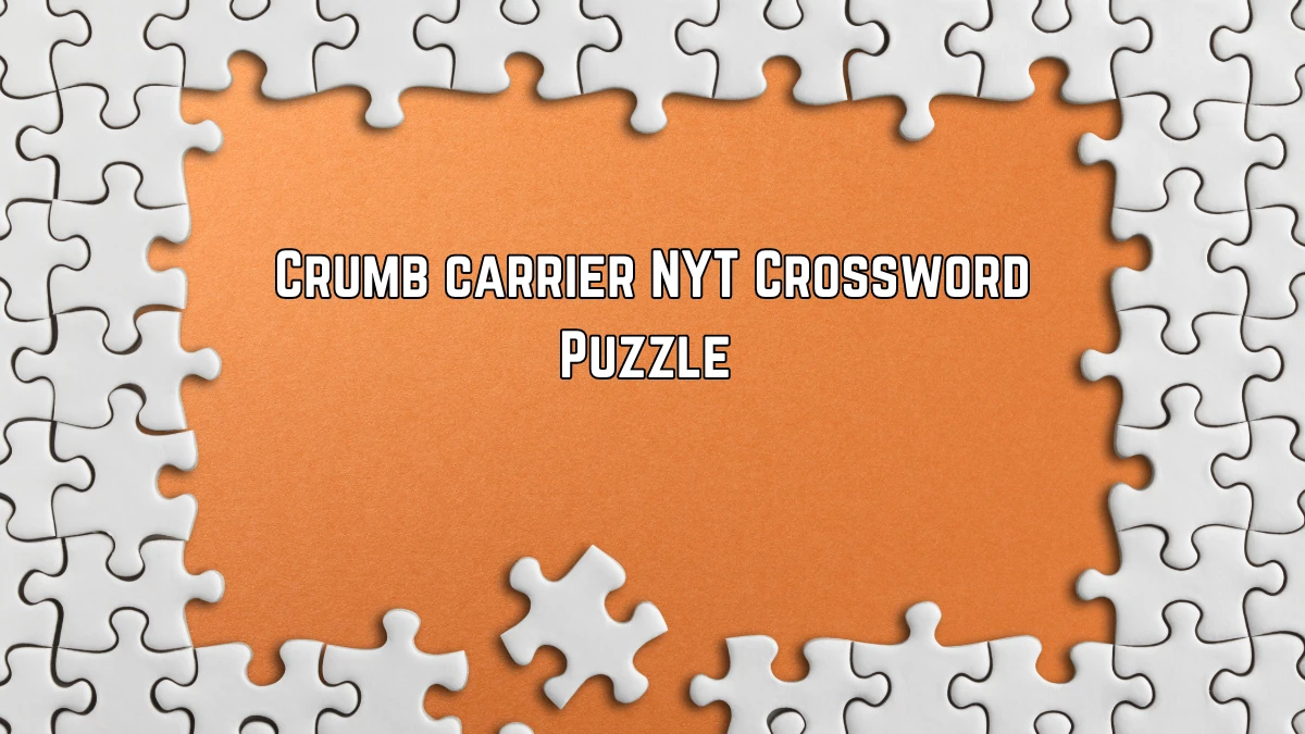 Crumb carrier NYT Crossword Puzzle Answer on June 19, 2024