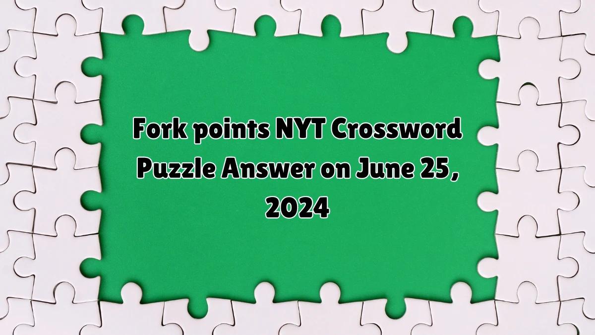 Fork points NYT Crossword Puzzle Answer on June 25, 2024
