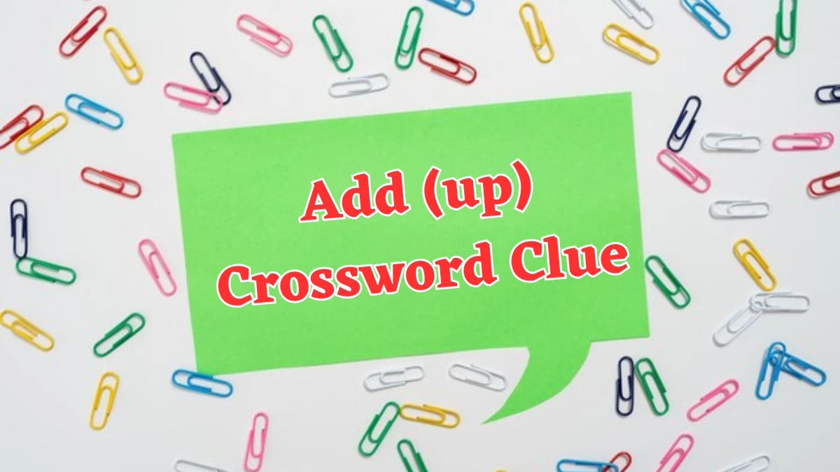 Add (up) Crossword Clue 3 Letters