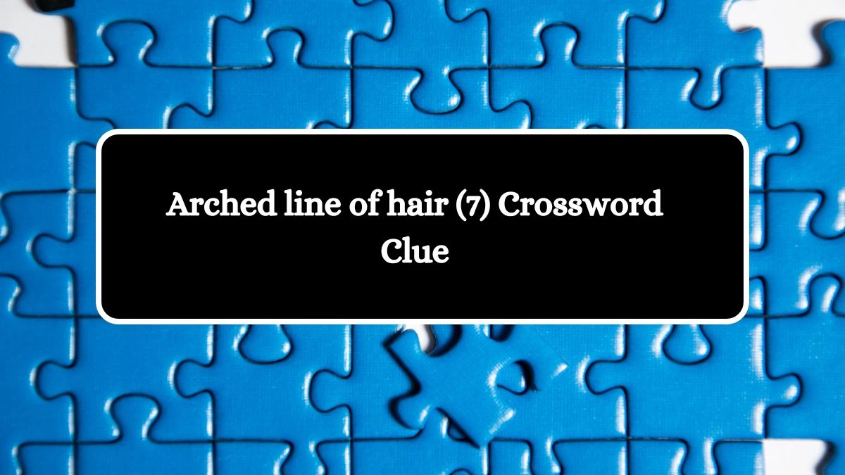 Arched line of hair (7) Crossword Clue