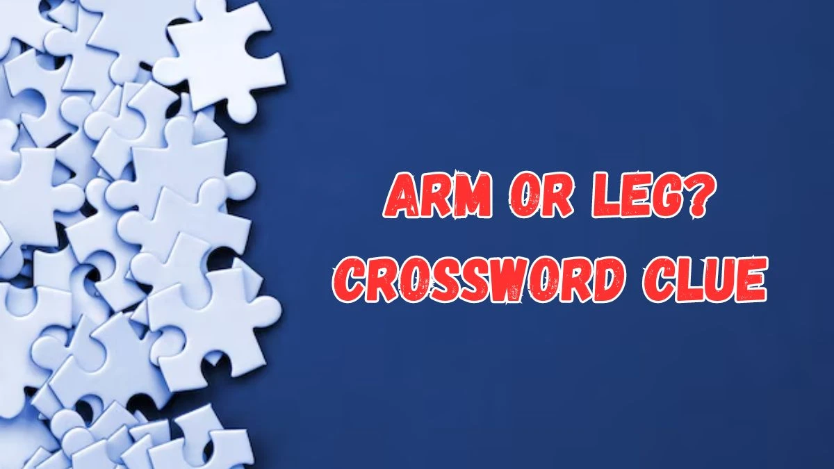 Arm or leg? Crossword Clue 4 Letters