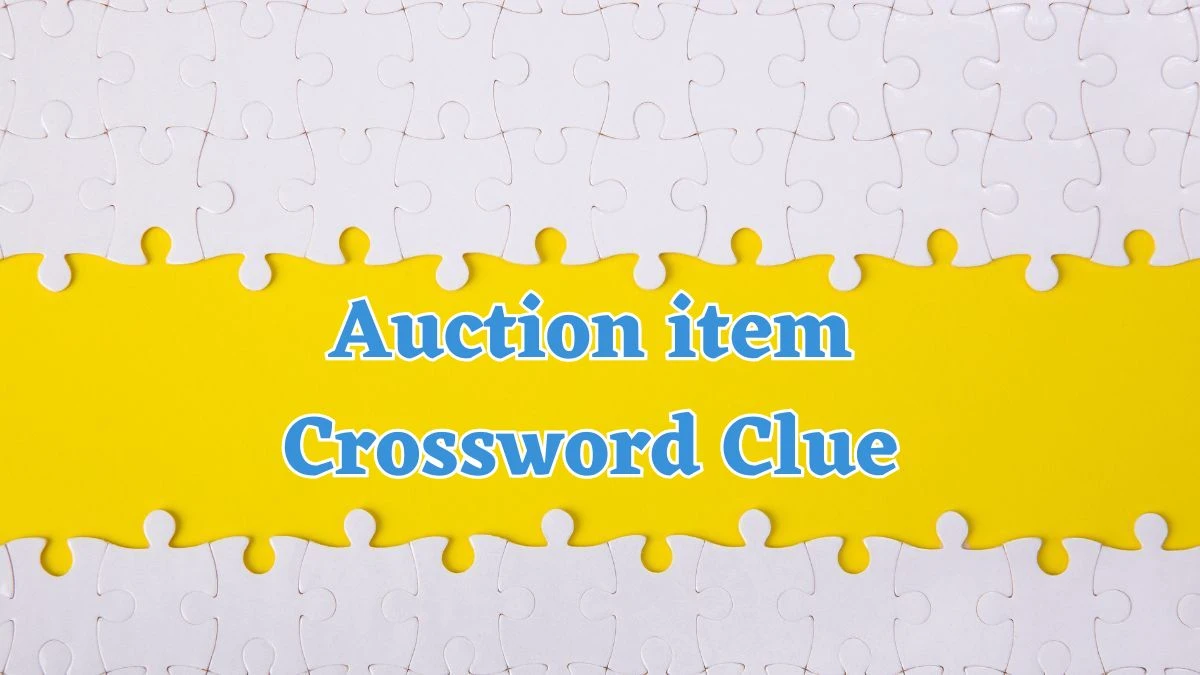 Auction item Crossword Clue 3 Letters