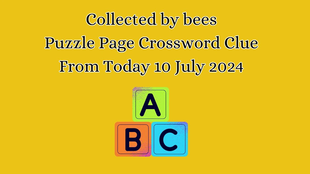 Collected by bees Puzzle Page