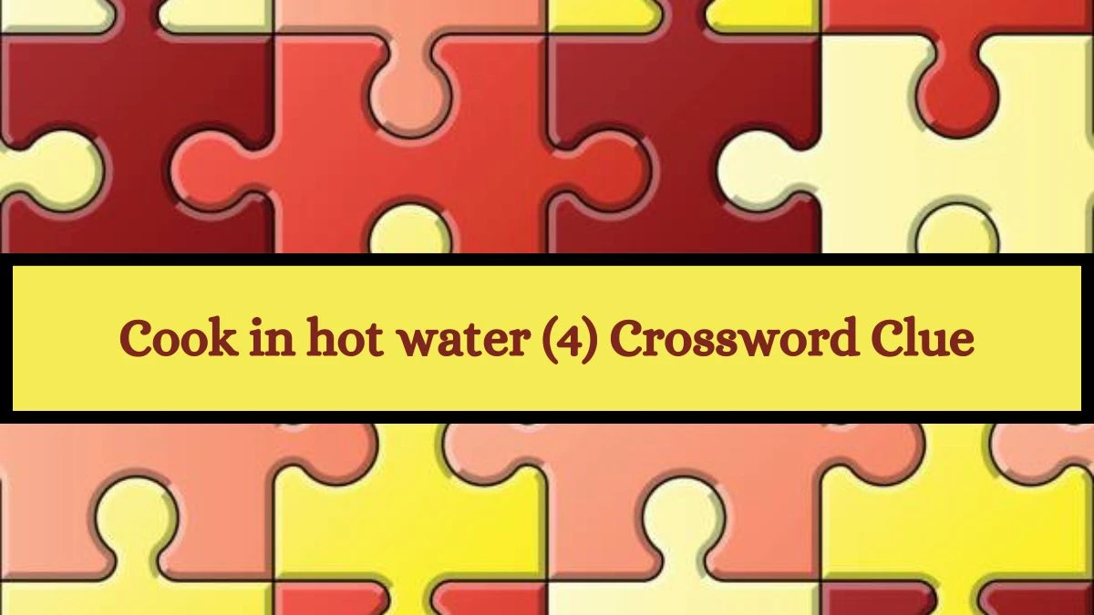 Cook in hot water (4) Crossword Clue