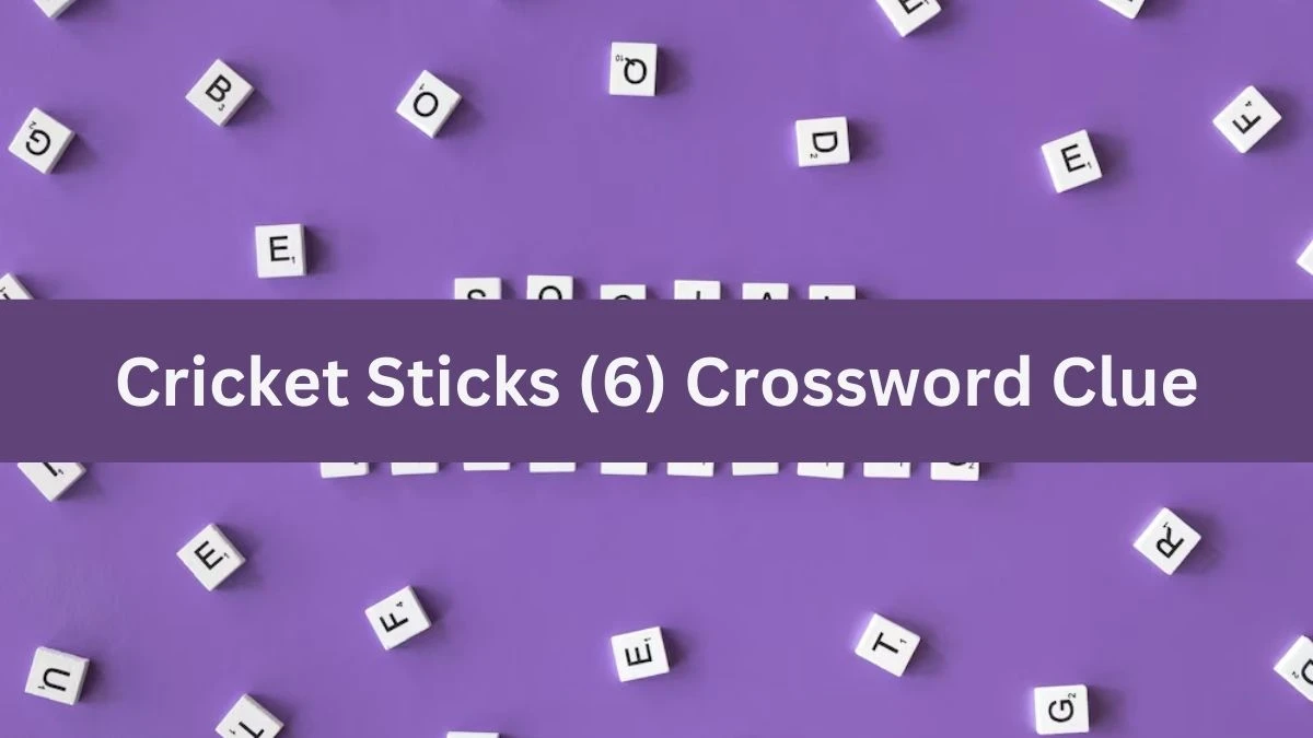 Cricket Sticks (6) Crossword Clue