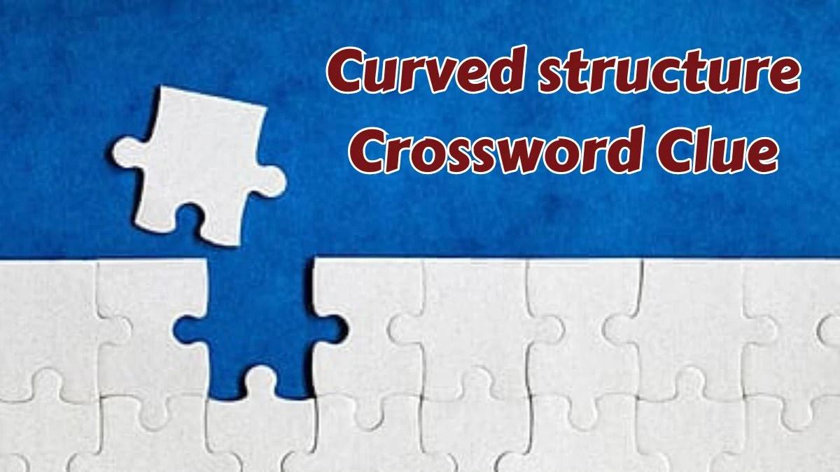 Curved structure Crossword Clue 4 Letters