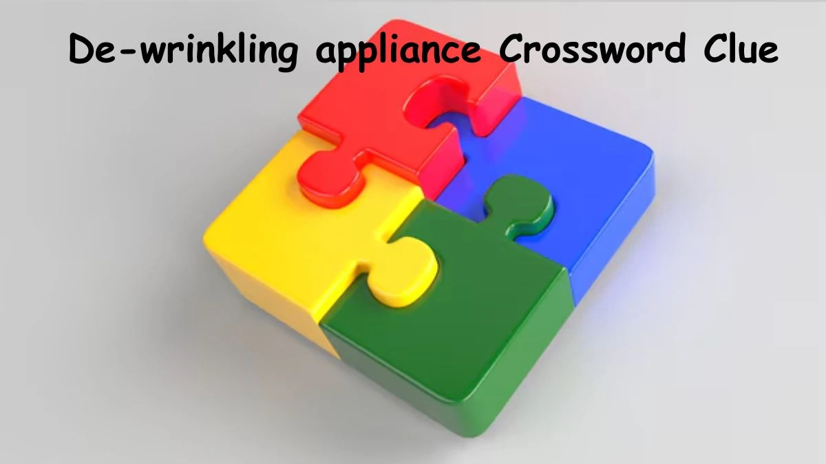 De-wrinkling appliance Crossword Clue