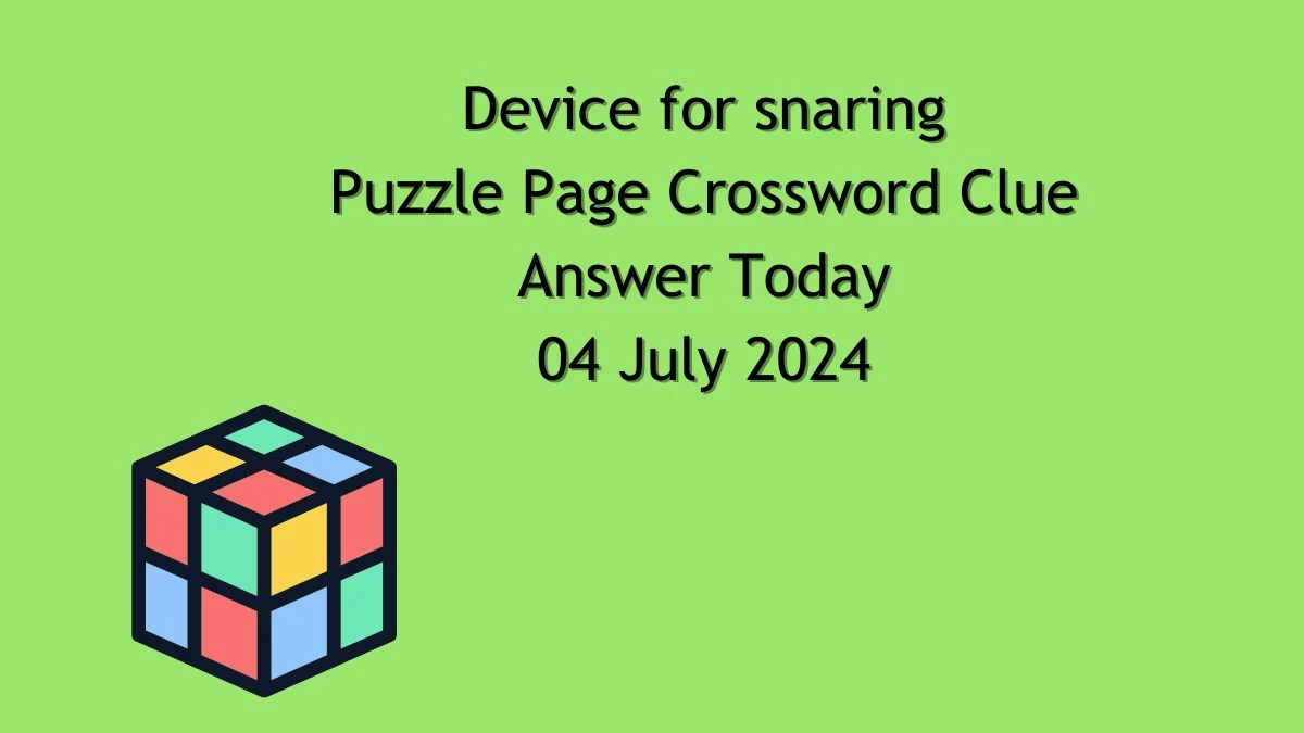 Device for snaring Puzzle Page