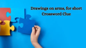 Drawings on arms, for short Crossword Clue