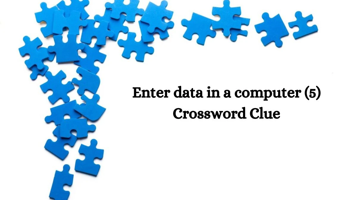 Enter data in a computer (5) Crossword Clue