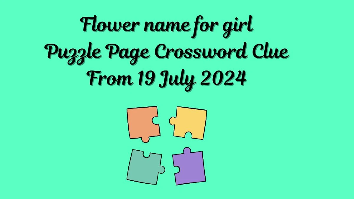 Flower name for girl Puzzle Page