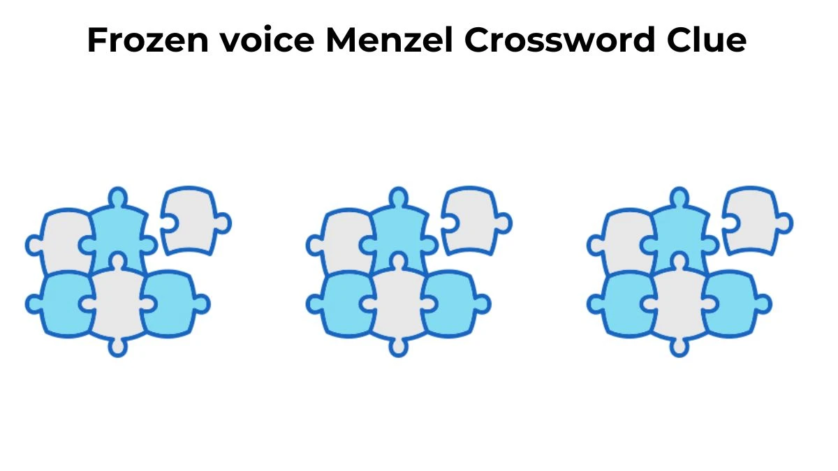 Frozen voice Menzel Crossword Clue