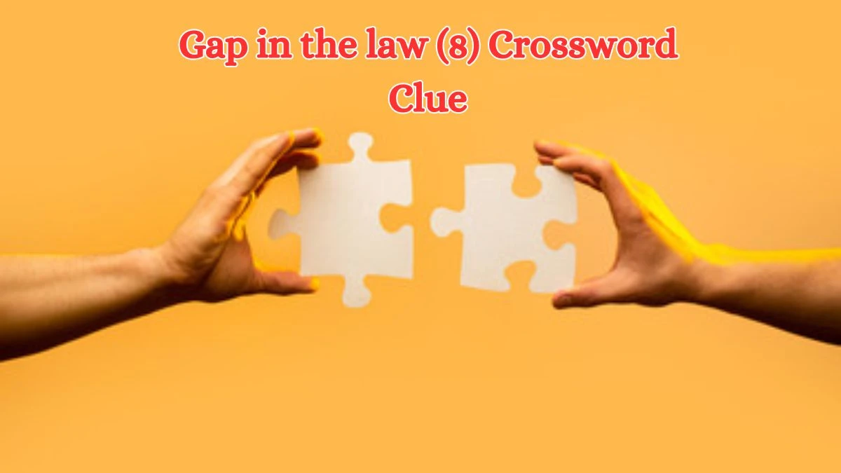 Gap in the law (8) Crossword Clue